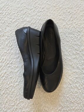ECCO Black Leather Ballet Flats EU 41
